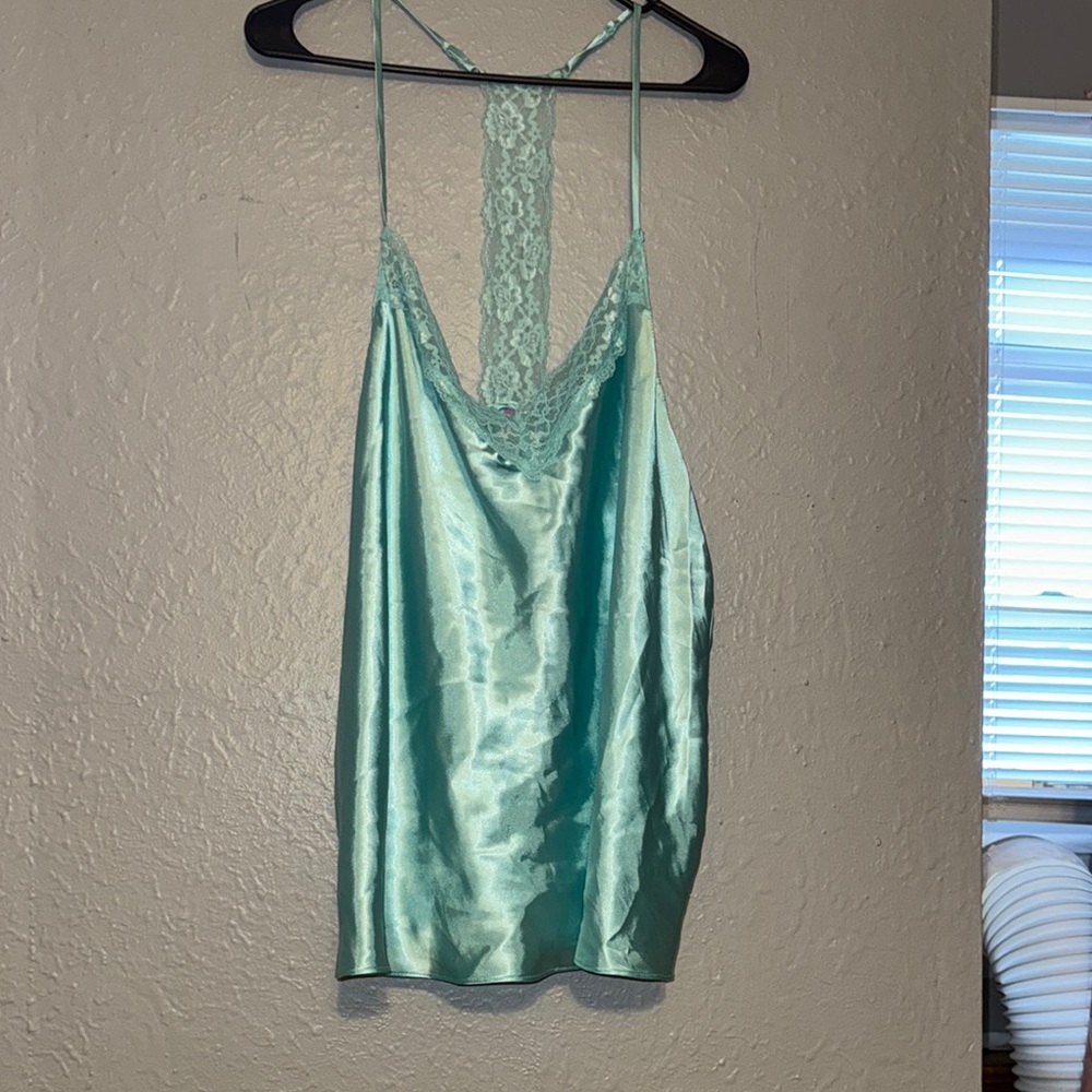 Silky Lace-Trimmed pajama set